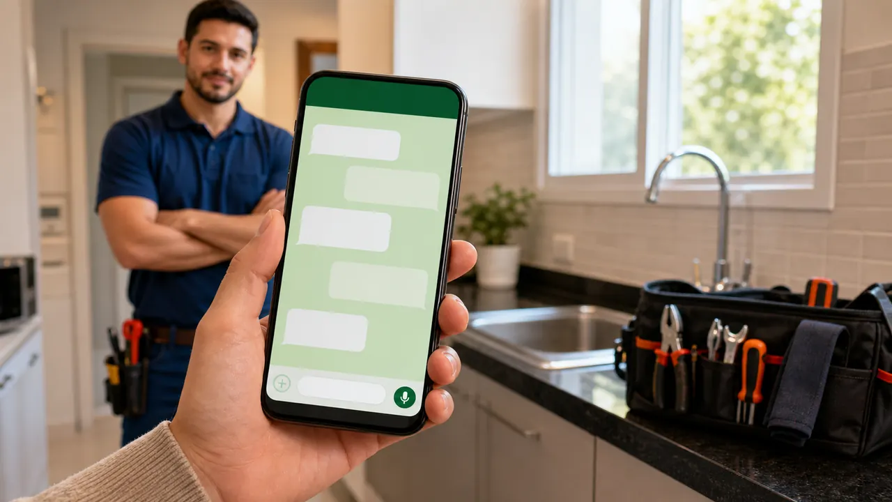 contato pelo WhatsApp da desentupidora em Londrina com técnico pronto para atendimento