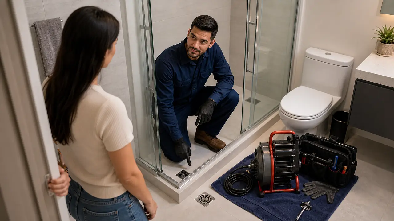 Equipe de desentupidora em Londrina para desentupimento de ralo residencial e comercial